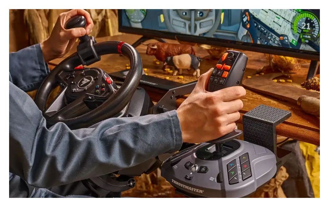 SimTask FarmStick X Joystick für PC, Xbox Series S, Xbox Series X  (Schwarz, Grau) 