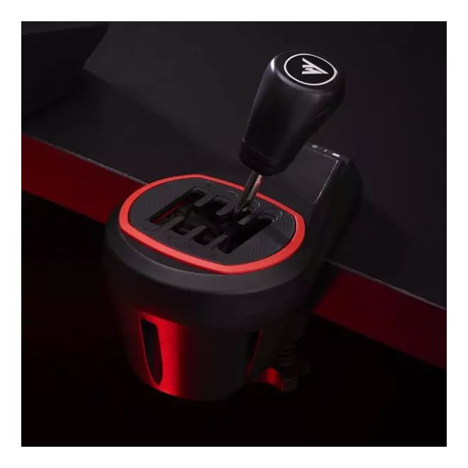 TH8S Shifter Schaltknüppel für PC und Konsole (Add-On)  (Schwarz, Rot) 