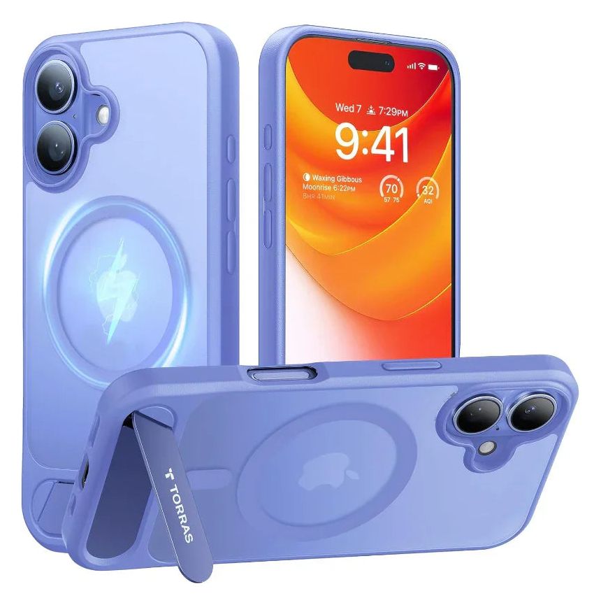 Pstand Cover für Apple iPhone 16  (Schwarz) 