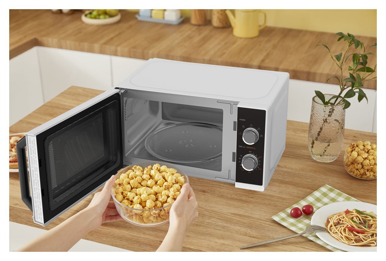 MW3-MM20PF(WH) Freistehende Mikrowelle 800 W Größe: klein 5 Stufen  (Weiß) 