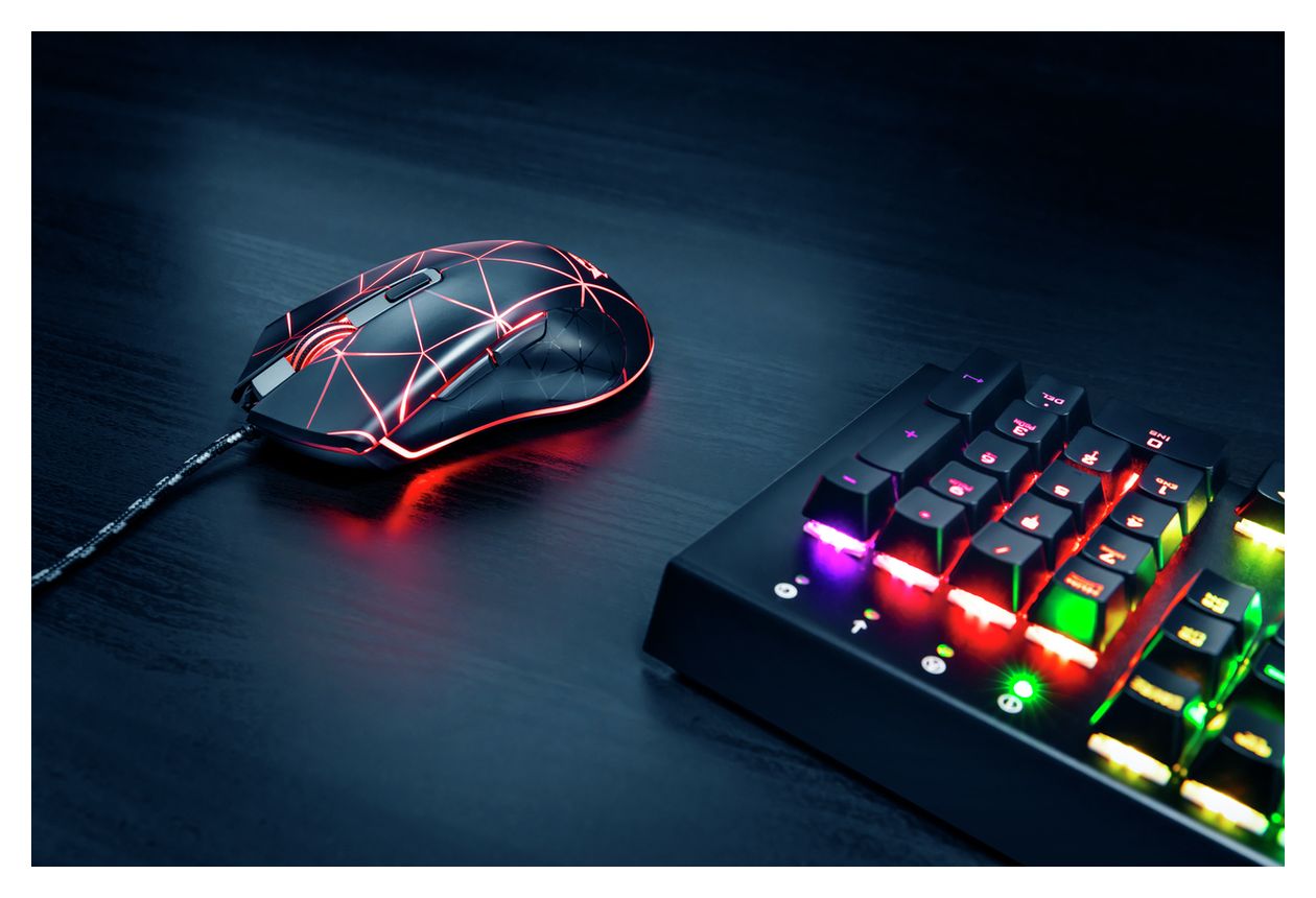 GXT133 Locx 4000 DPI Gaming Maus Optisch  (Schwarz) 