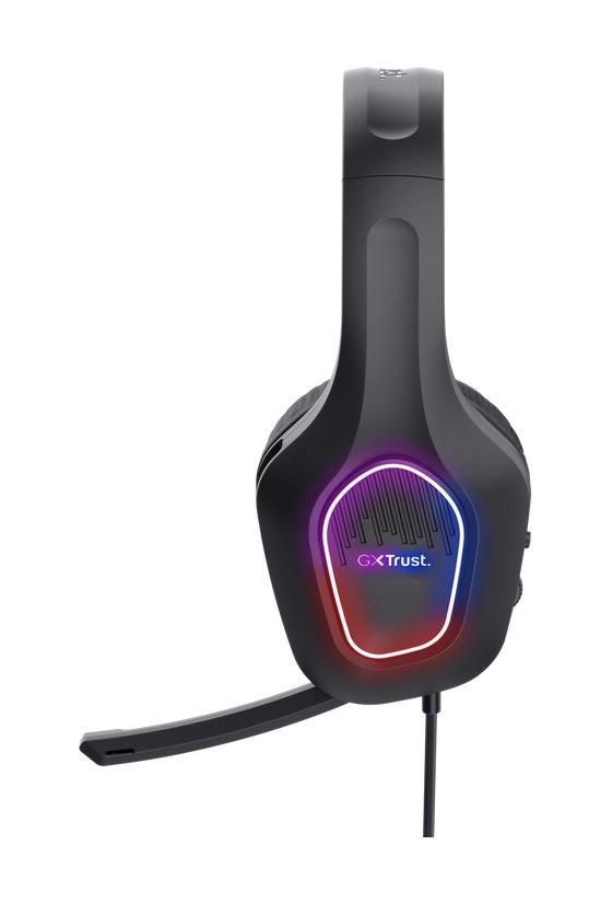 GXT416 Zirox Ohraufliegender Kopfhörer Kabelgebunden USB Typ-A  (Schwarz) 