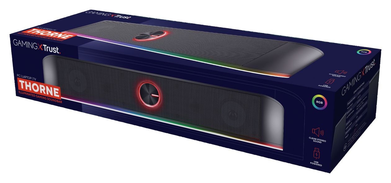 GXT619 Thorne Soundbar 6 W 2.0 Kanäle  (Schwarz) 