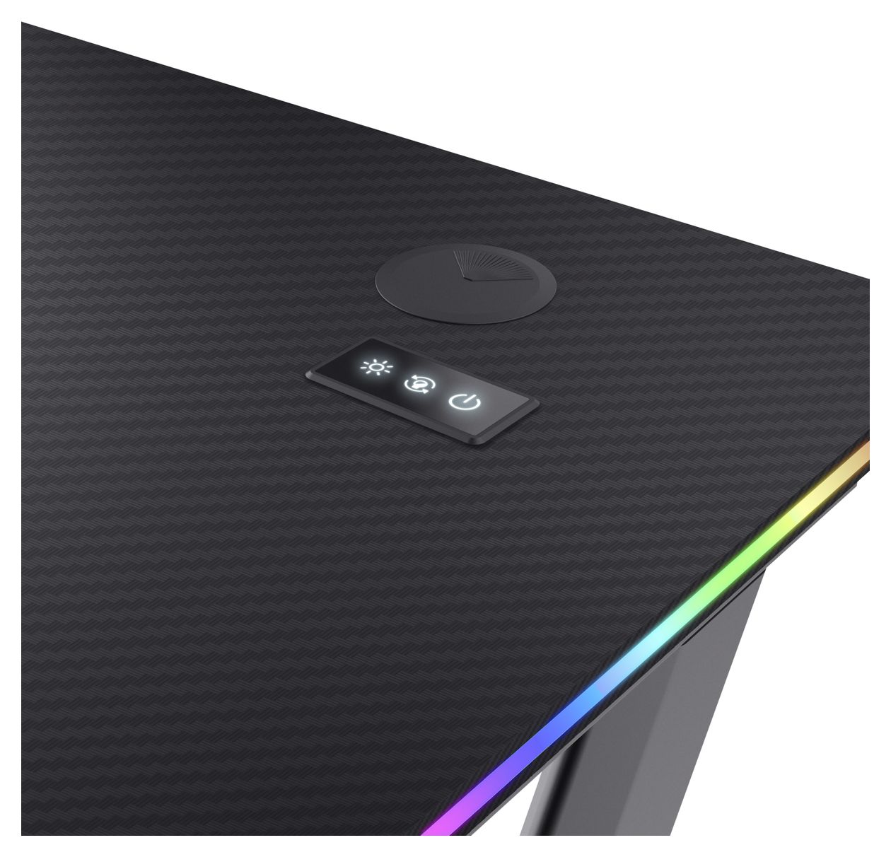 GXT709 Luminus RGB Gamingtisch bis 150 kg  (Schwarz) 