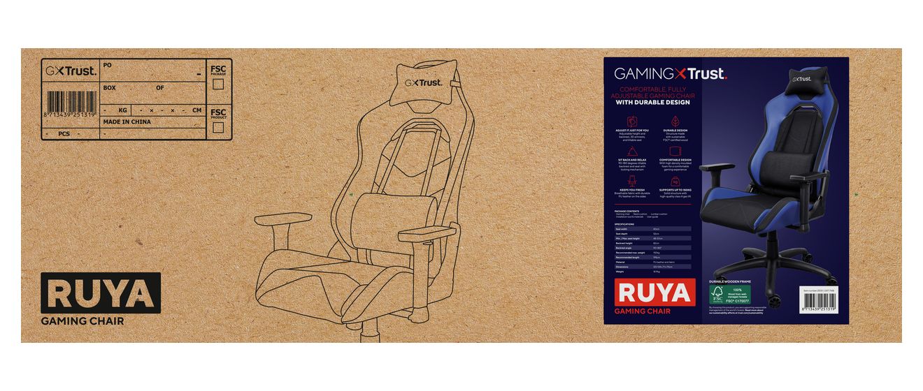 GXT714 Ruya Gamingstuhl bis 150 kg 