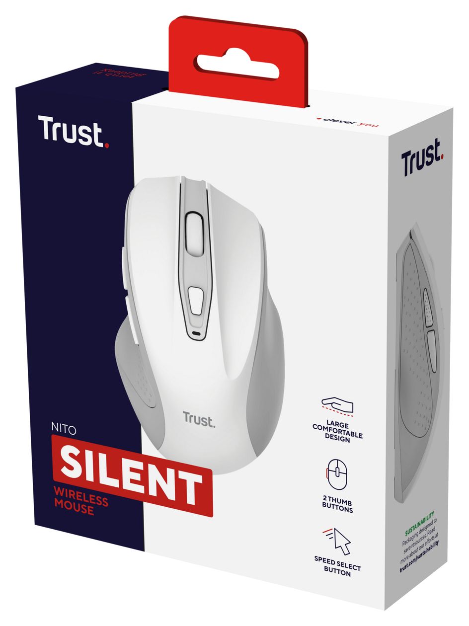 Nito 2200 DPI Universal Maus Optisch  (Weiß) 
