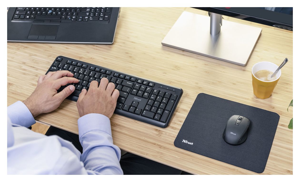 Ody Büro Tastatur RF Wireless 2.4 GHz  (Schwarz) 