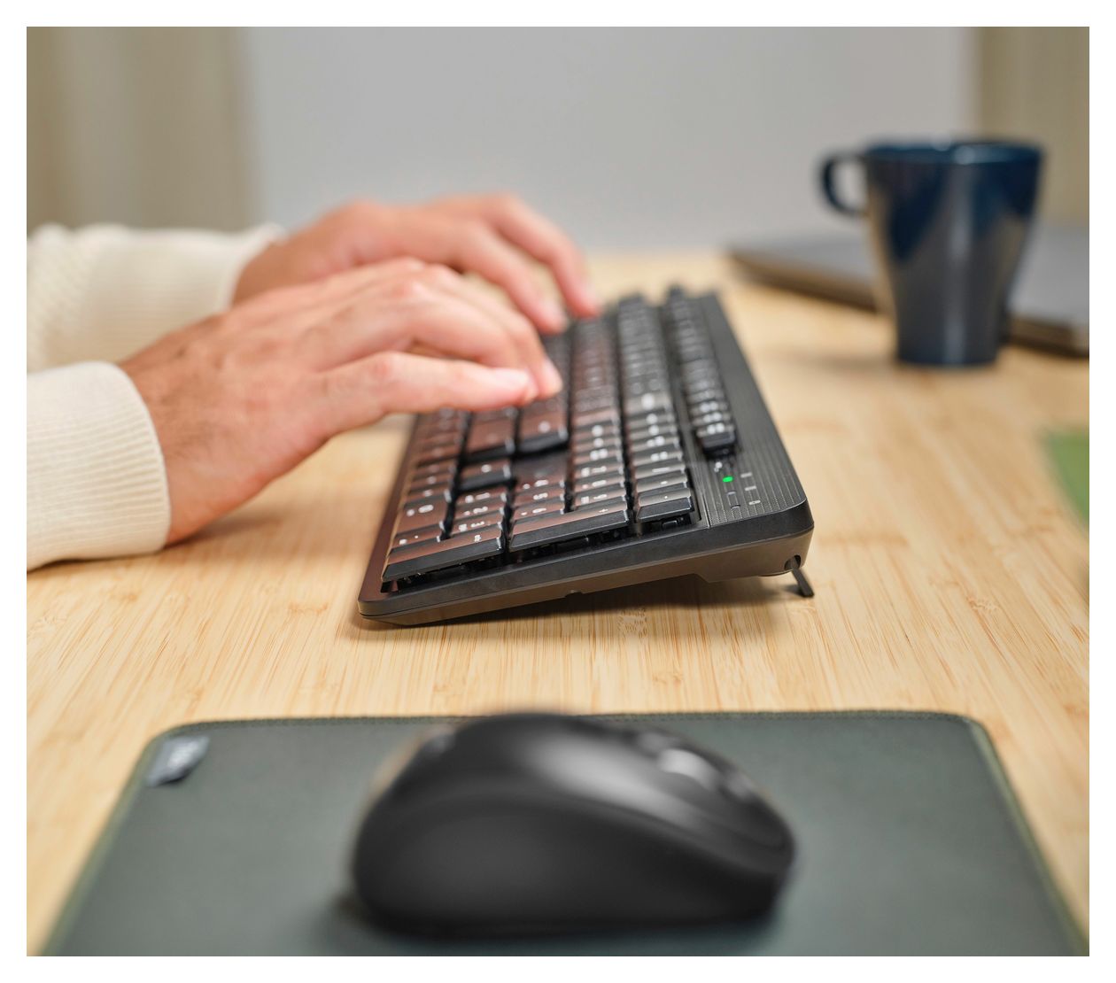 Ody II Büro Tastatur RF Wireless 2.4 GHz  (Schwarz) 