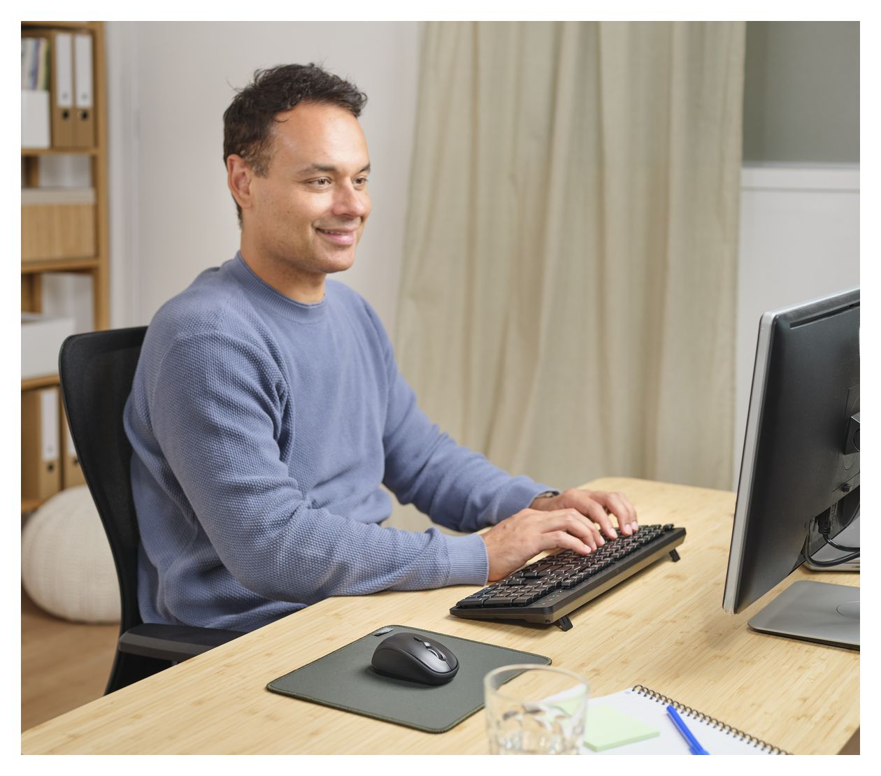 Ody II Büro Tastatur RF Wireless  (Schwarz) 