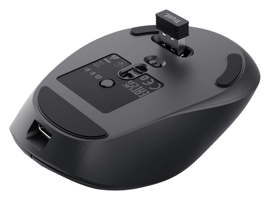 Zevo 4000 DPI Universal Maus Optisch  (Schwarz) 