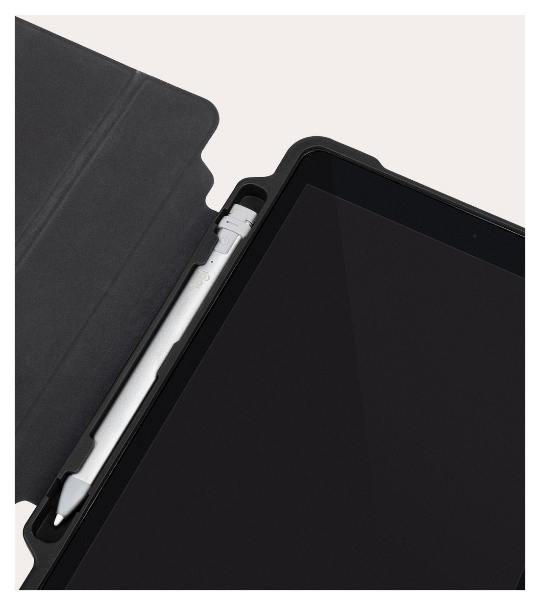 Alunno Folio aus Kunststoff für Apple iPad 7./8./9.Gen bis 25,9 cm (10.2") (Schwarz) 
