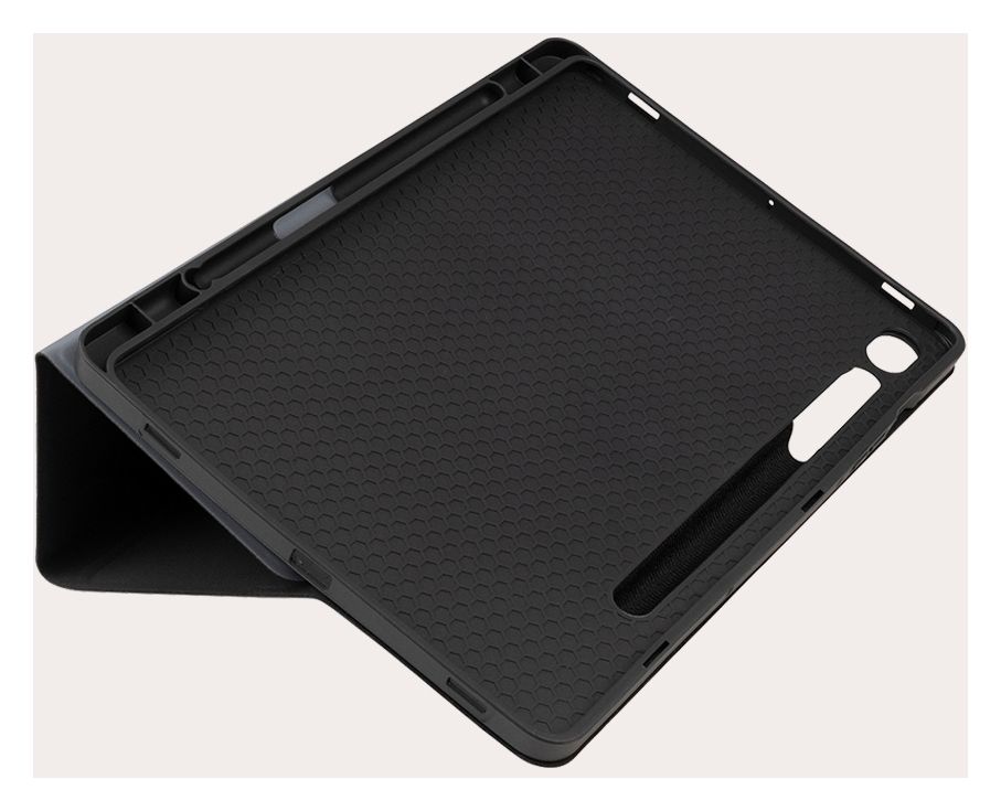 Gala Folio aus Nylon, Thermoplastische Polyurethane (TPU) für Samsung Galaxy Tab S9 (11") 2023, Tab S9 FE (10,9") 2023 bis 27,9 cm (11") Kratzresistent mit Magnetverschluss (Grau) 