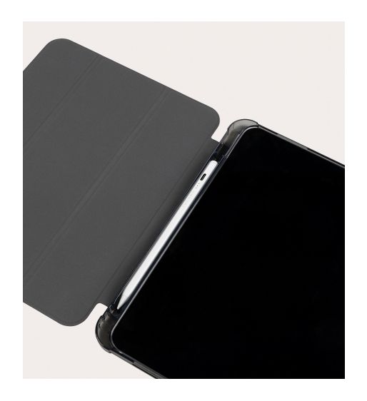 Satin Folio aus Polycarbonat, Thermoplastische Polyurethane (TPU) für Apple iPad A16 und iPad 10.Gen bis 27,7 cm (10.9") Schockresistent (Grau, Transparent) 