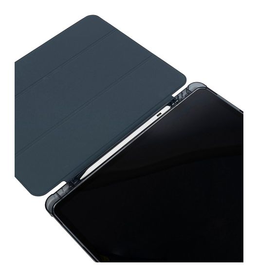 Satin Folio aus Kunststoff für Apple iPad Air 13 Zoll M2/M3 bis 33 cm (13") Schockresistent (Dunkelblau) 