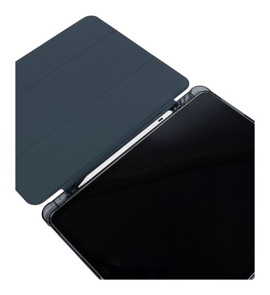 Satin Folio aus Kunststoff für Apple iPad Pro 13 Zoll M4 bis 33 cm (13") Schockresistent (Dunkelblau) 