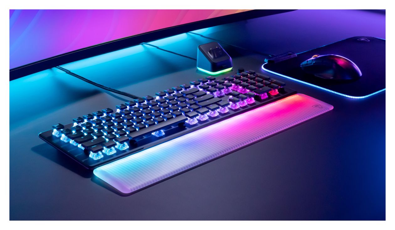 Vulcan II Max RGB-LED Gaming Tastatur USB  (Schwarz) 