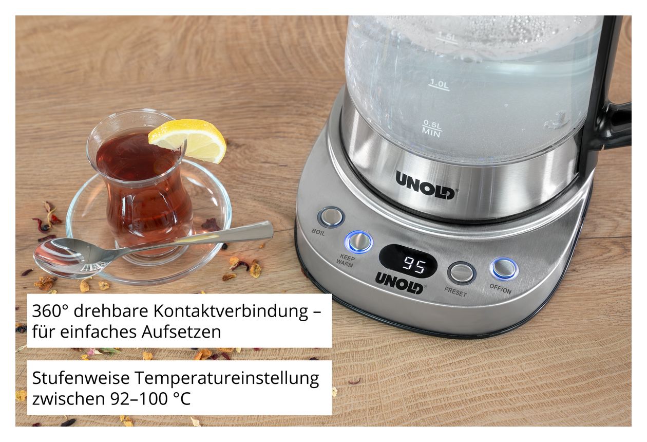 18215 Samowar Selin 1,7 l Wasserkocher 1800 W  (Edelstahl) 