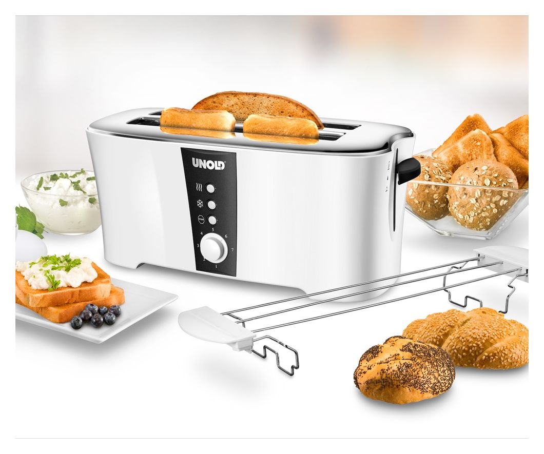 38020 Design Toaster 1350 W 4 Scheibe(n)  (Schwarz, Weiß) 