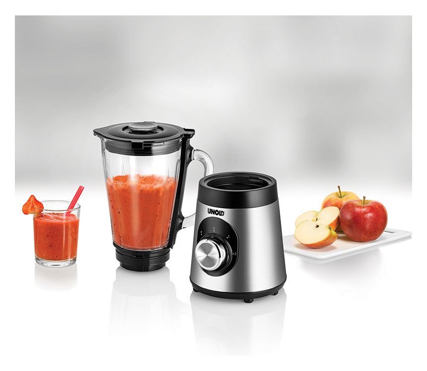 78625 1,5 l Standmixer 2 Geschwindigkeiten 500 W (Schwarz, Edelstahl, Transparent) 