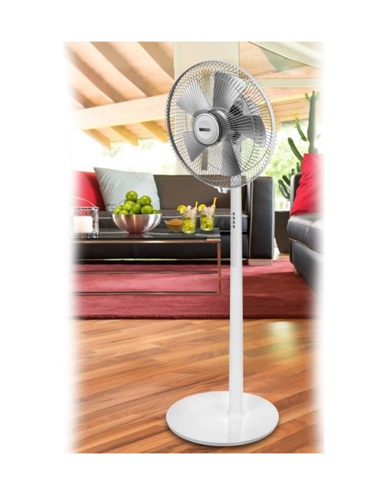 Silverline Ventilator Stand neigbar  (Silber, Weiß) 