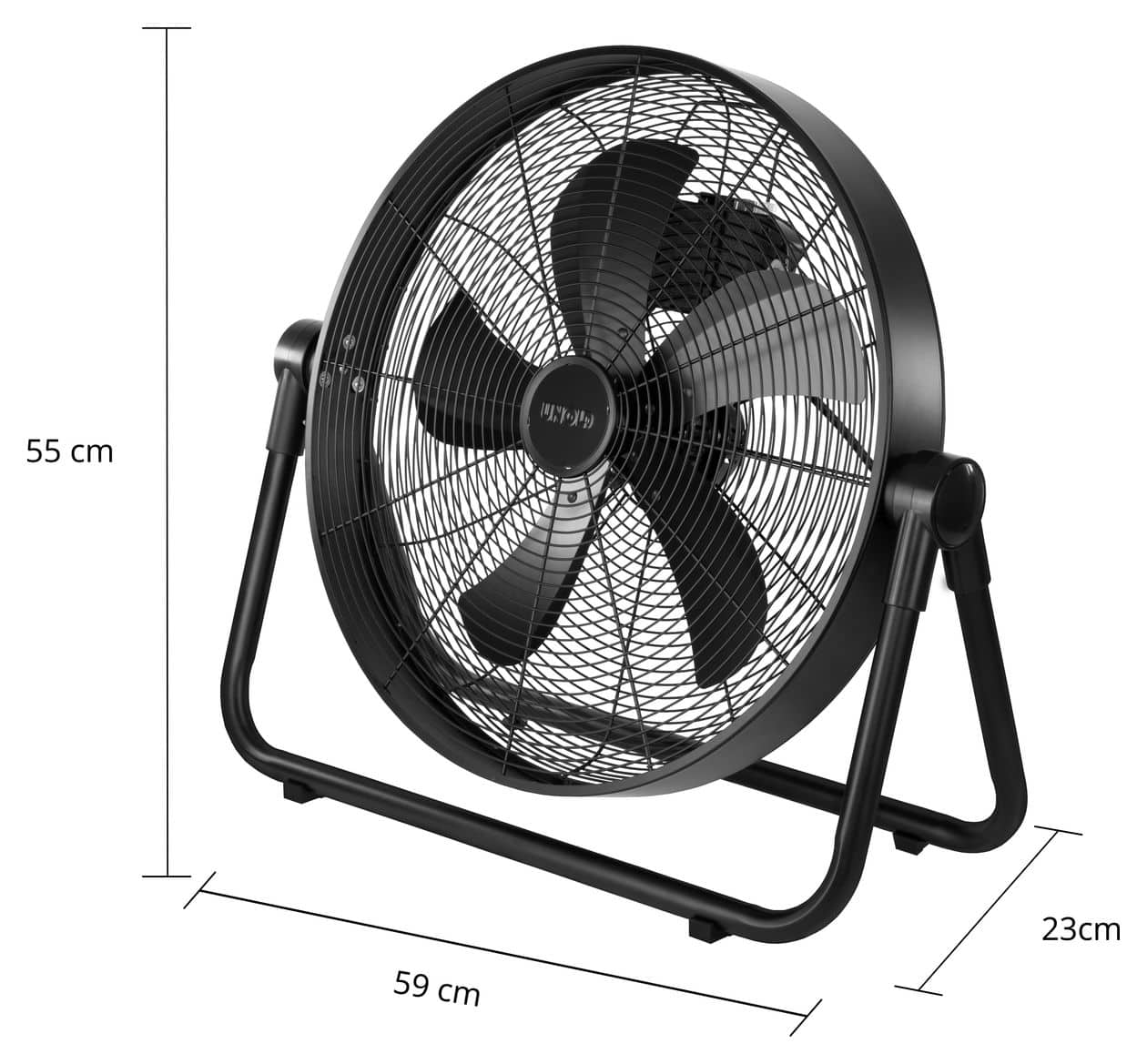 Windmaschine Black Steel Turmventilator Stand neigbar 41 dB  (Schwarz) 
