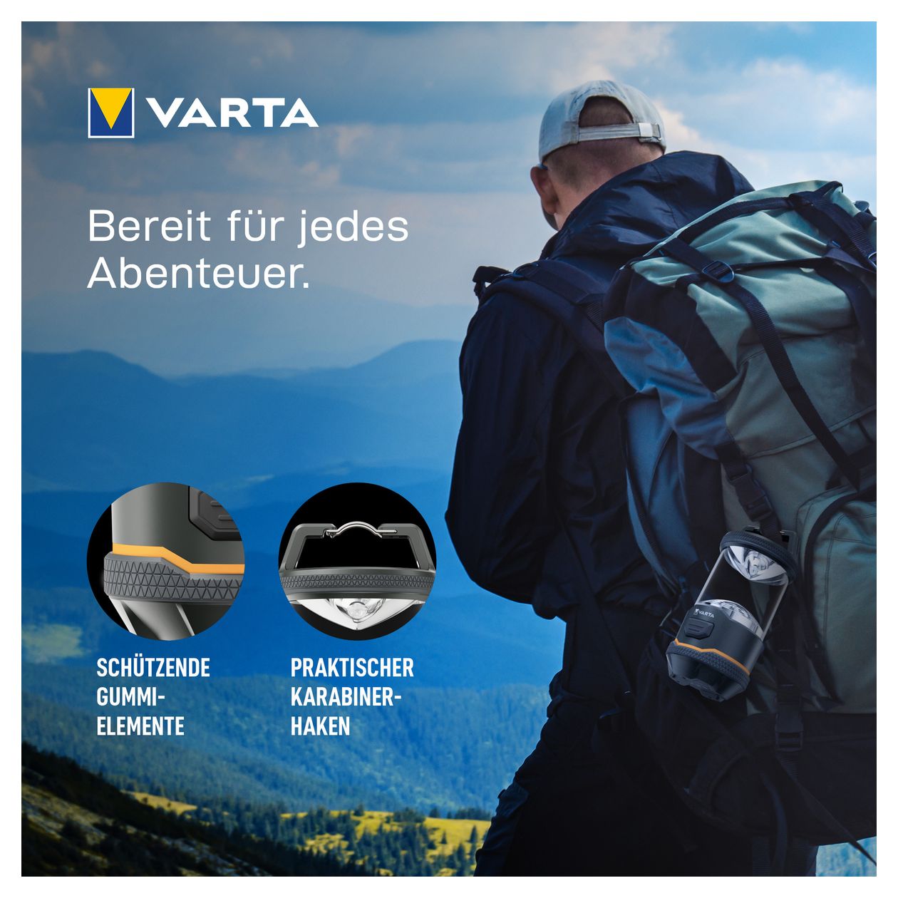 L10 Outdoor Laterne Batterie  (Schwarz) 