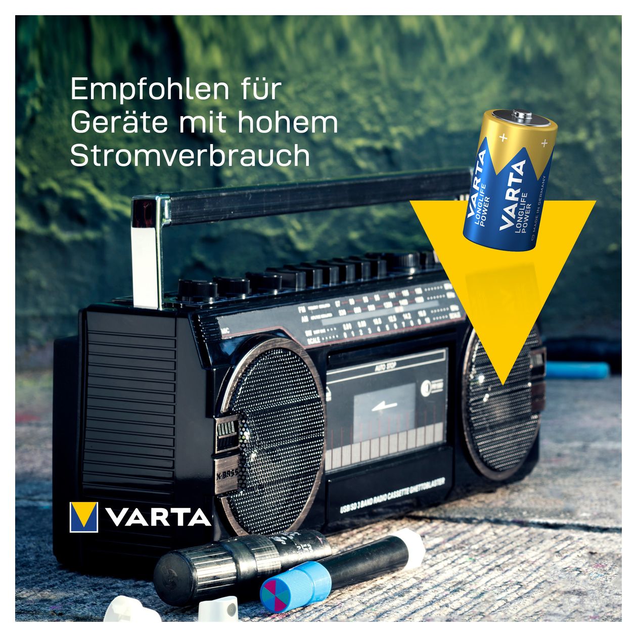 LONGLIFE Power, Alkaline Batterie, D, Mono, LR20, 1,5V, 2er Pack, Made in Germany 