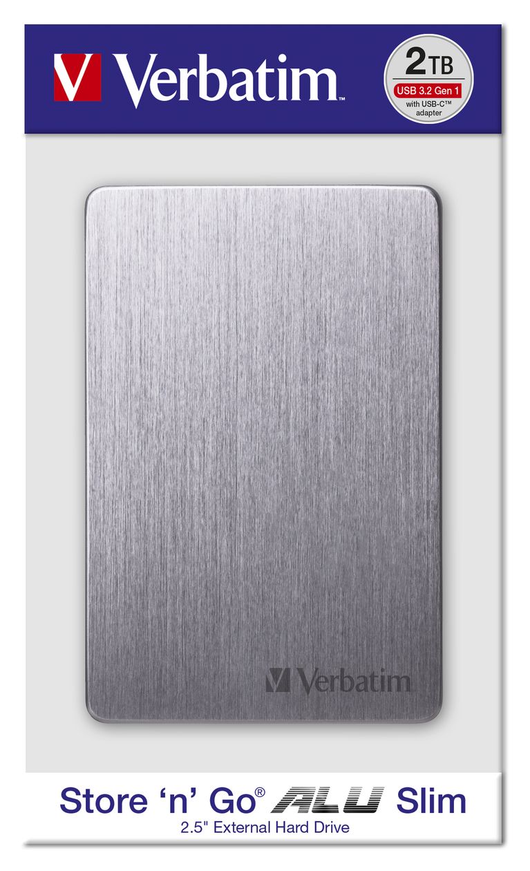 Store 'n' Go Alu Slim Portable 1 TB externe Festplatte 2.5"  (Grau) 