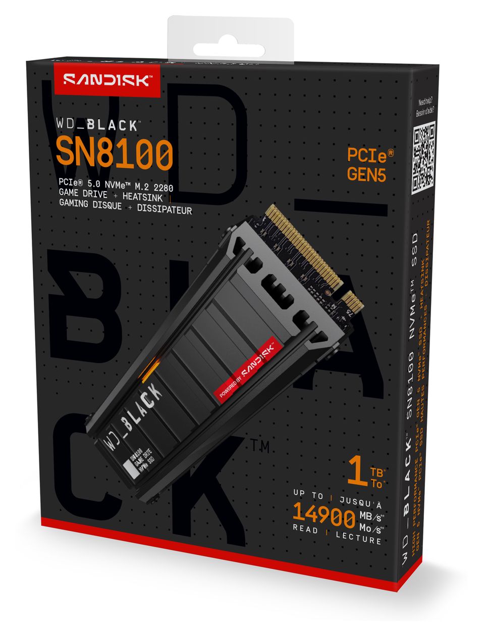 Black SN8100 1 TB SSD PCI Express 5.0 M.2 