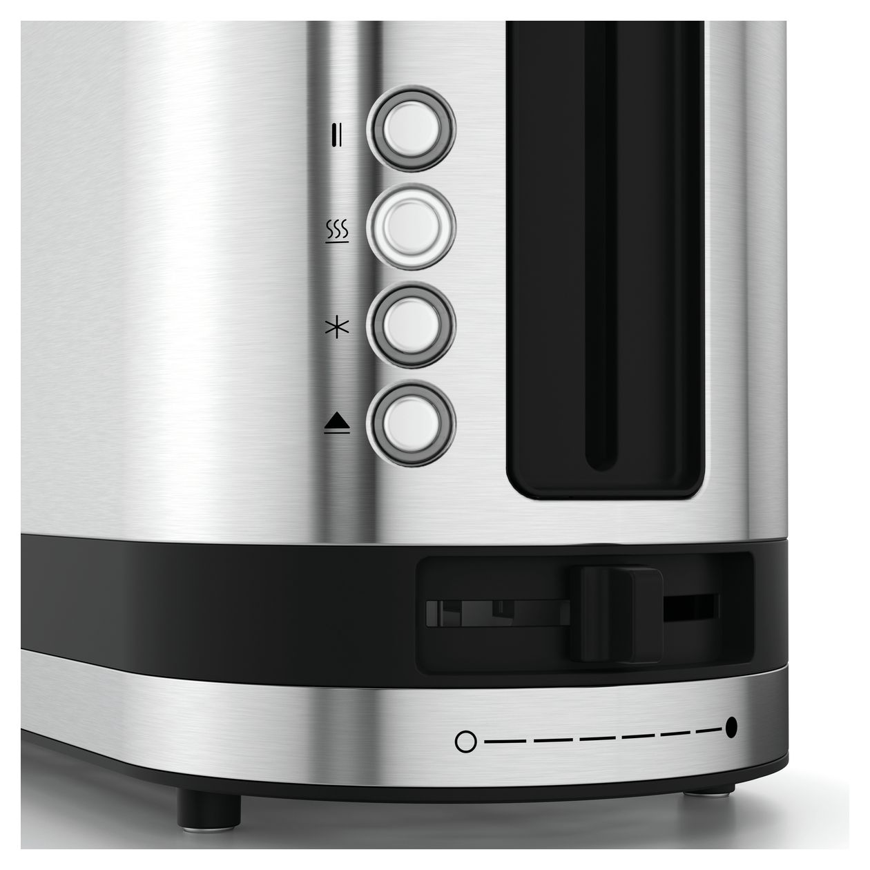 KÜCHENminis Toaster 900 W 2 Scheibe(n) 7 Stufen  (Edelstahl) 