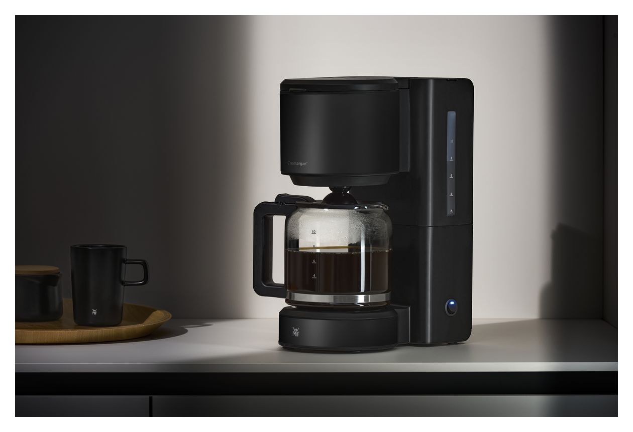 Stelio 10 Tassen Filterkaffeemaschine 1,2 l  (Schwarz) 