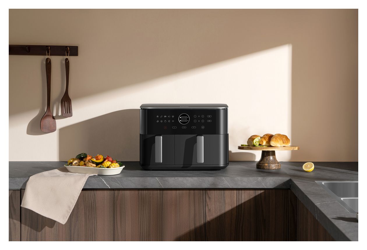 BHR07SGEU Doppel Heißluftfritteuse 10 l 2700 W  (Schwarz) 