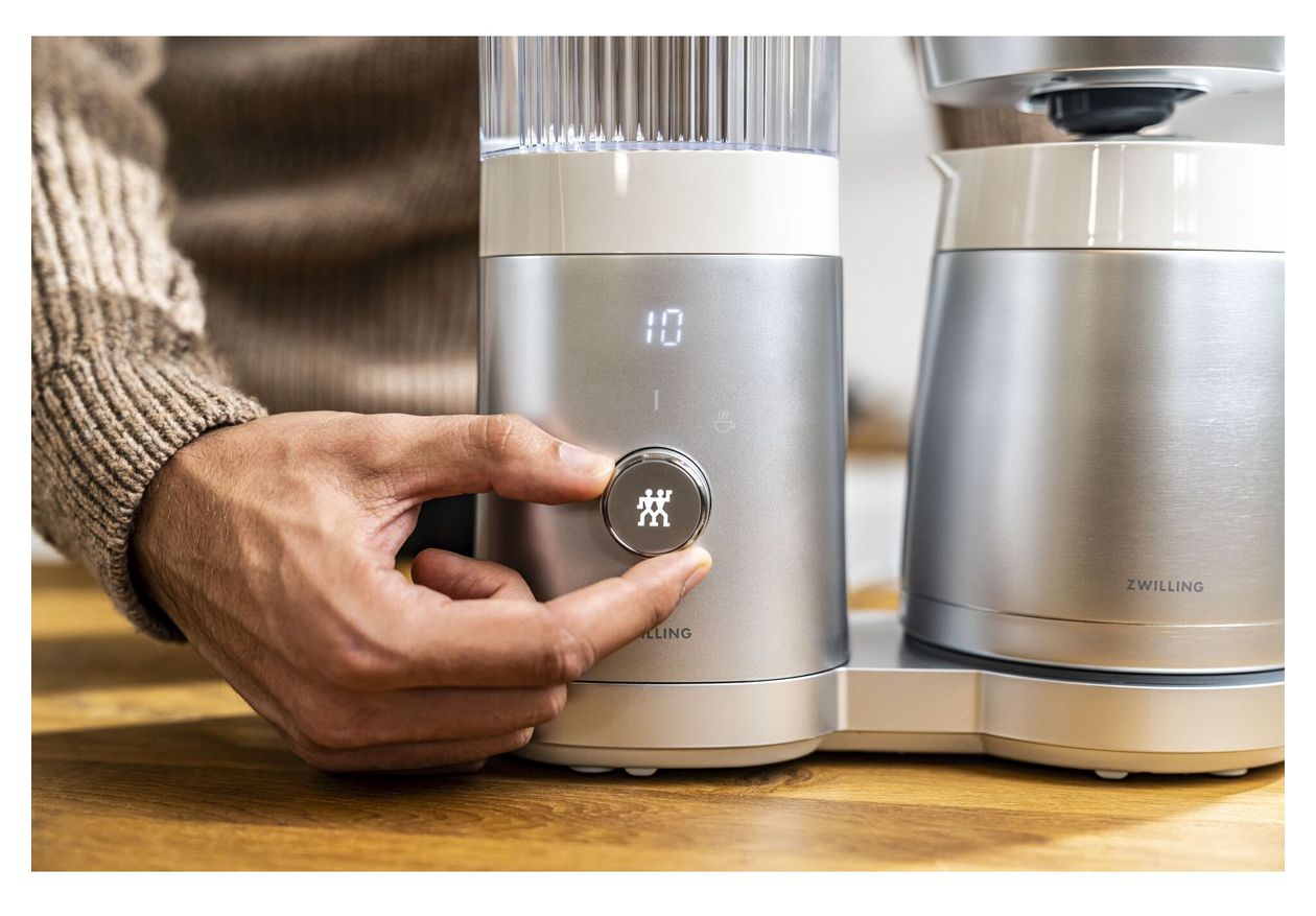 Enfinigy 12 Tassen Thermo Filterkaffeemaschine 1,5 l  (Stahl, Weiß) 