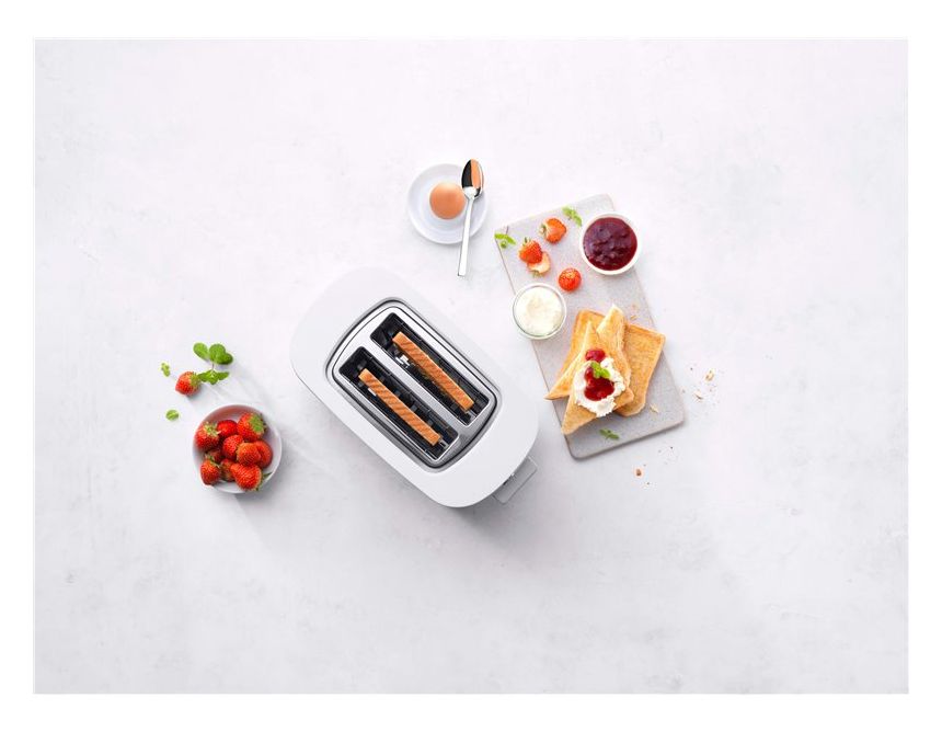 Enfinigy kurz Toaster 1000 W 2 Scheibe(n)  (Satinierter Stahl) 