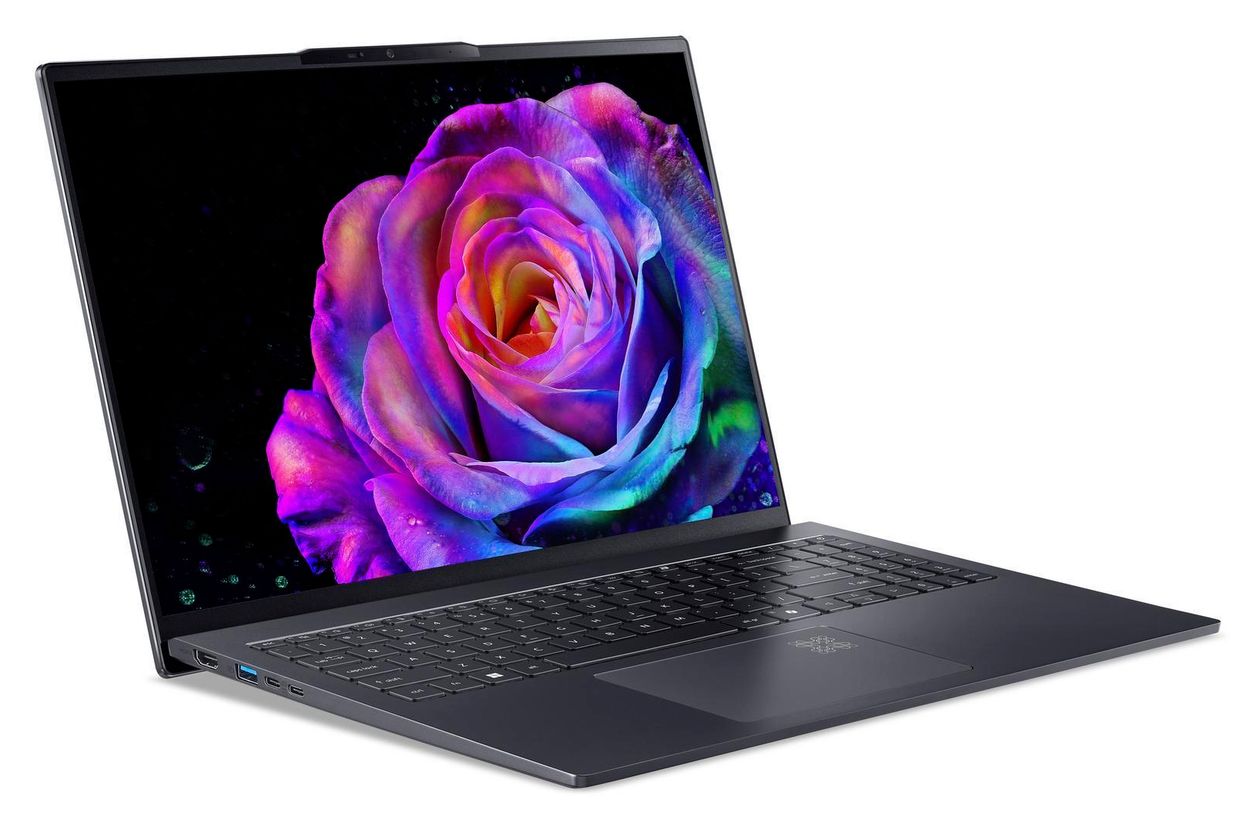 Swift Go AI SFG16-61-R3BU WUXGA+ Notebook 40,6 cm (16 Zoll) 2048 x 1280 Pixel 1 TB SSD Windows 11 Home AMD Ryzen 7 max. 5 GHz  (Grau) 