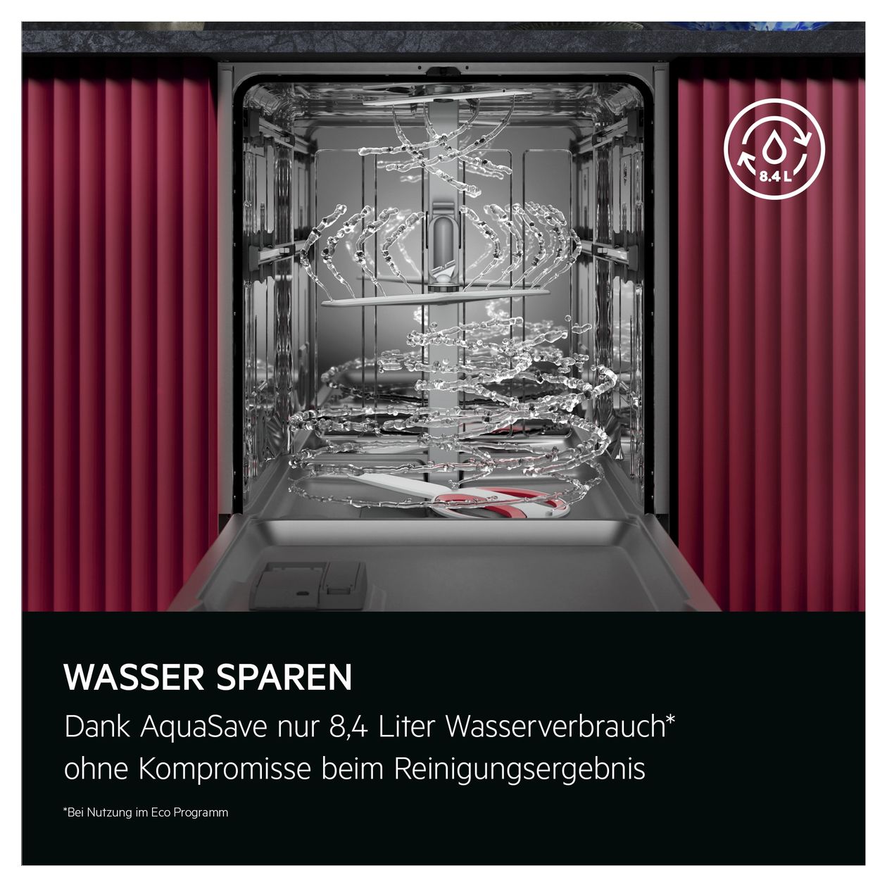 Serie 8000 GT8205ASFM 60 cm Geschirrspüler teilintegriert (ohne Front) Sehr leise 14 Maßgedecke aquaStop Funktion Auto Open 