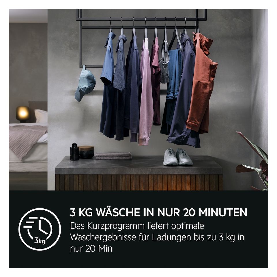 Serie 8000 LR8EG75489 8 kg Frontlader Waschmaschine 1400 U/min aquaStop Funktion 