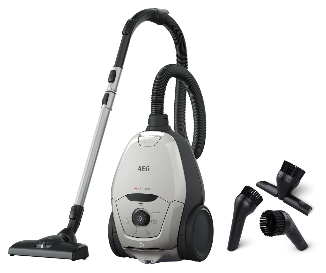 VX82-1-2MG Silence Bodenstaubsauger mit Staubbeutel 600 W HEPA  (Grau) 