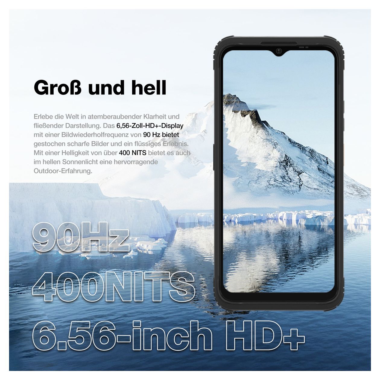H Max 128 GB 4G Smartphone 16,7 cm (6.5 Zoll) 1,6 GHz Android 13 MP Dual Kamera Dual Sim WiFi 5  (Schwarz) 