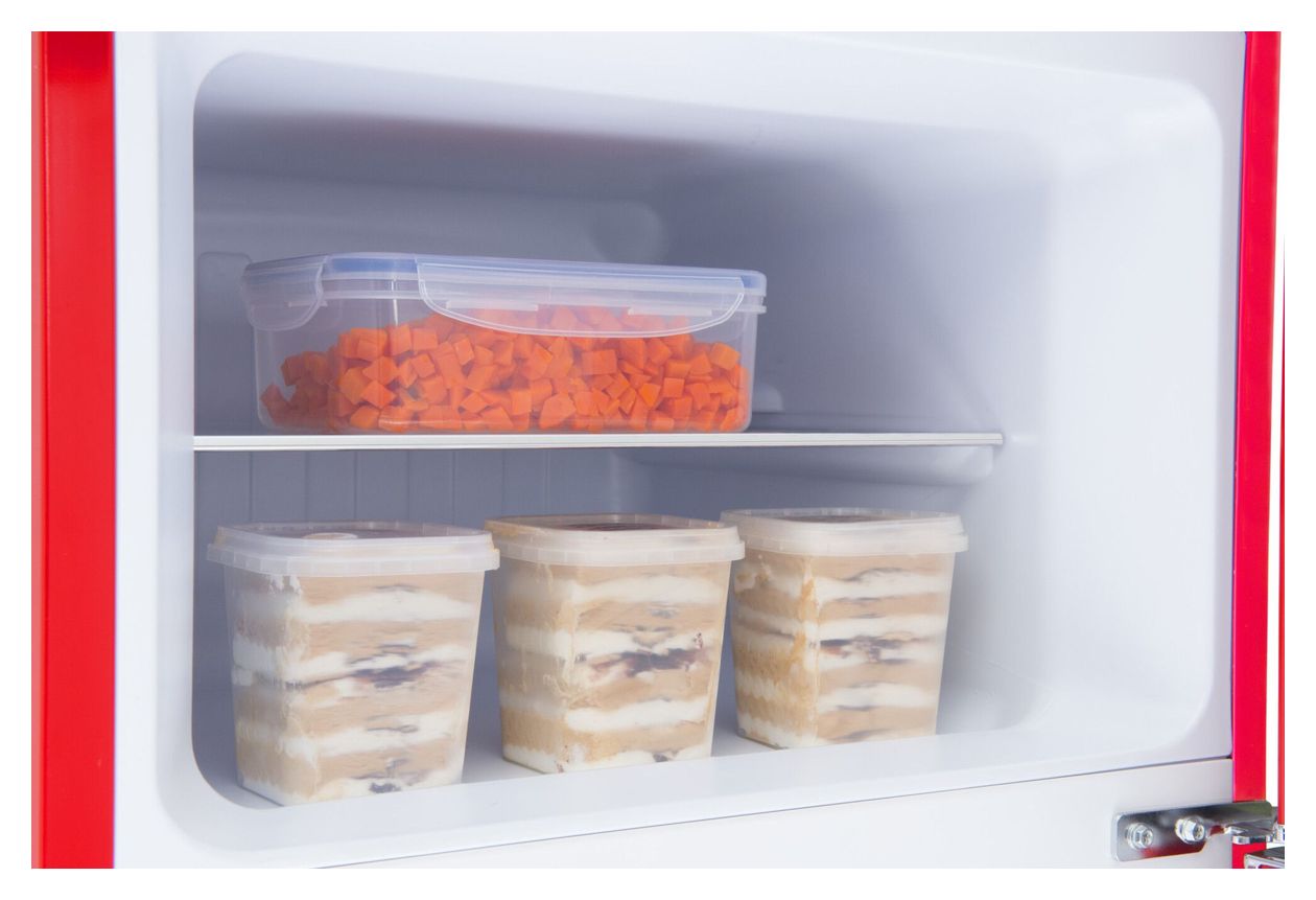 DTR374190R 162 l / 44 l Kühl-Gefrierkombi freistehend 144 kWh Jahr  (Rot) 