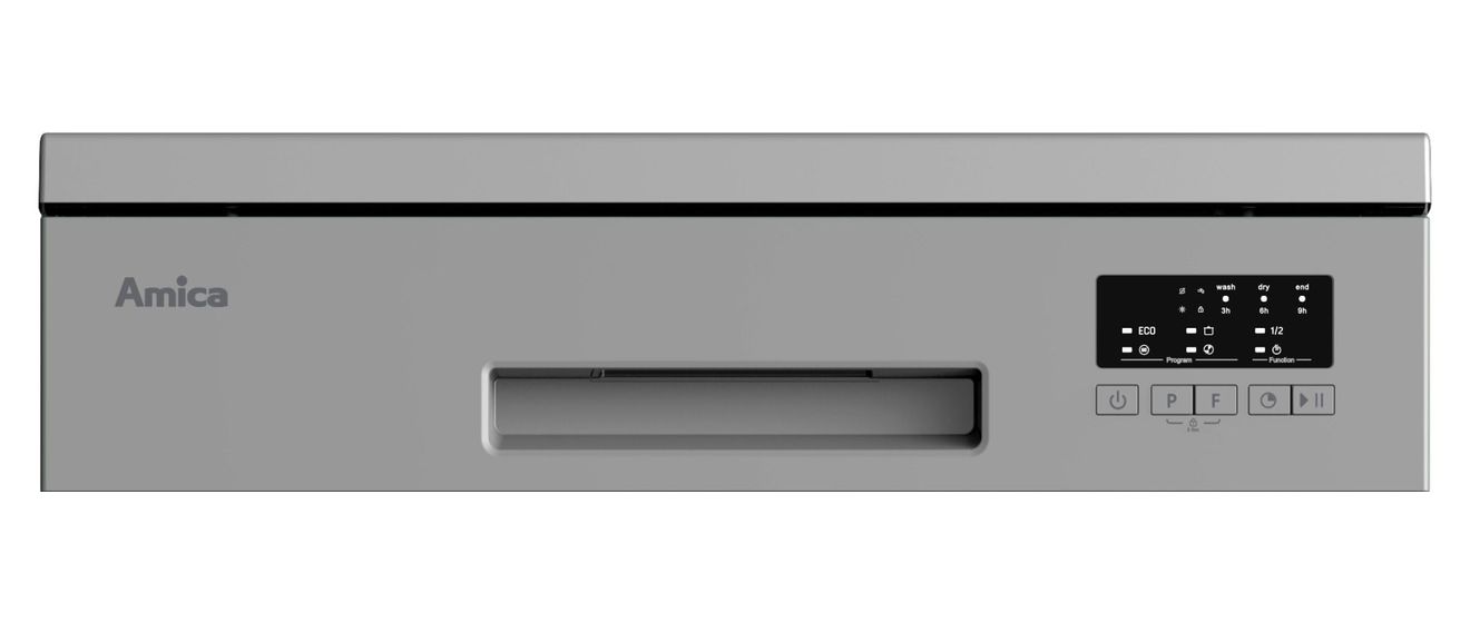 GSP 543 460 SI 60 cm Geschirrspüler freistehend leise 13 Maßgedecke aquaStop Funktion Mini Active (Silber) 