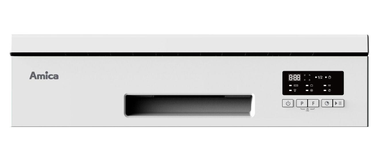 GSP 545 470 60 cm Geschirrspüler freistehend leise 15 Maßgedecke aquaStop Funktion (Weiß) 