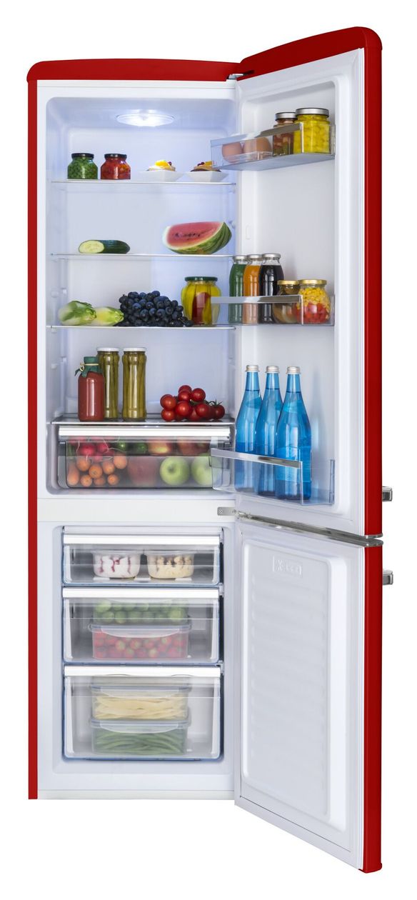 KGCR387101R 181 l / 63 l Kühl-Gefrierkombi freistehend 162 kWh Jahr  (Rot) 