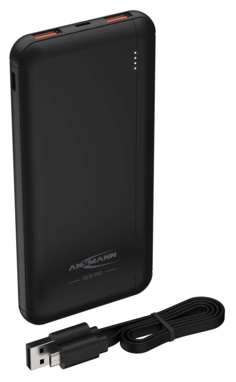 PB320PD 10000 mAh Powerbank Micro-USB + USB Type-C  (Schwarz) 
