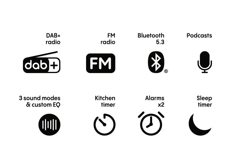 Evoke Home II Bluetooth DAB+, FM Radio Internet 