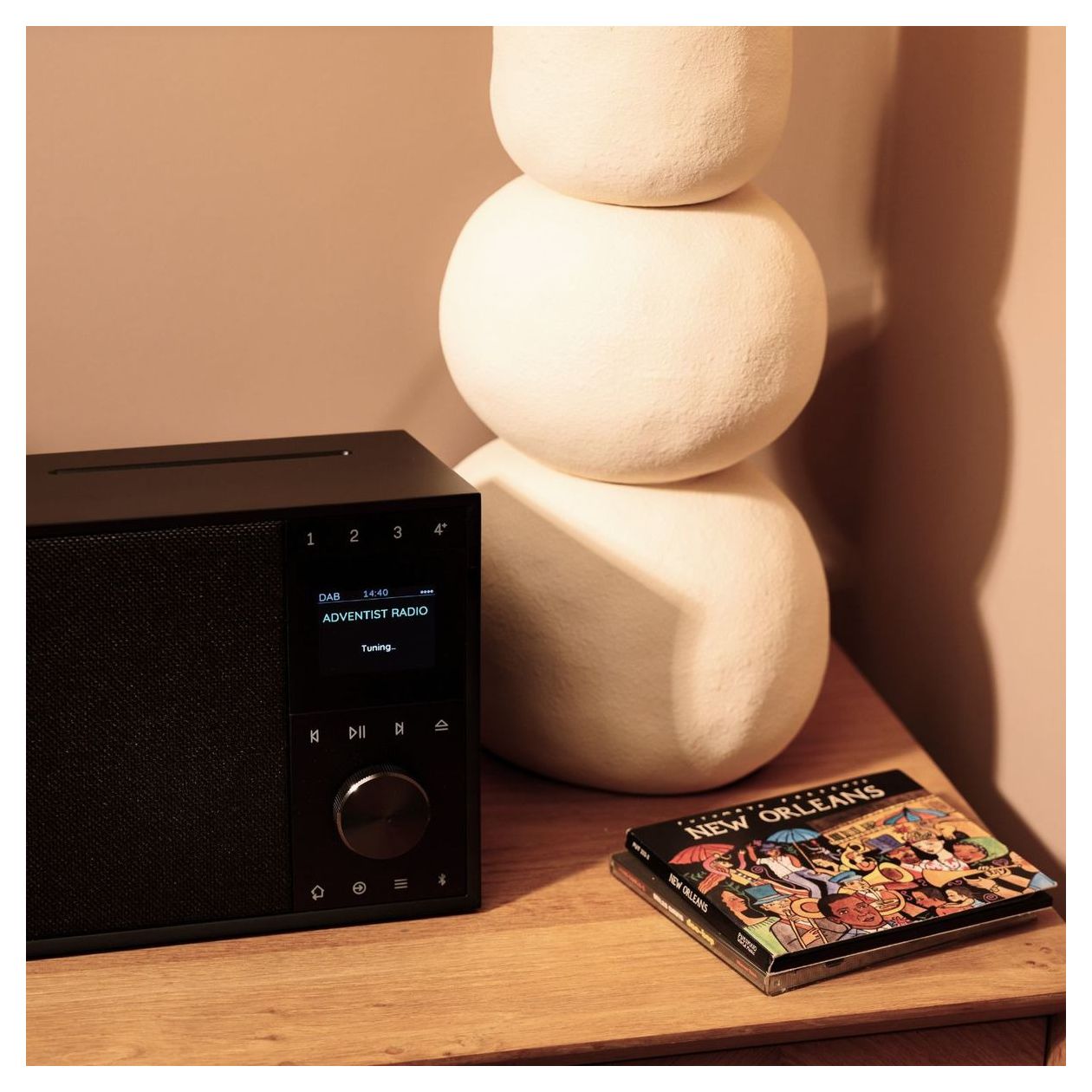 Evoke Home II Bluetooth DAB+, FM Radio Internet  (Schwarz) 