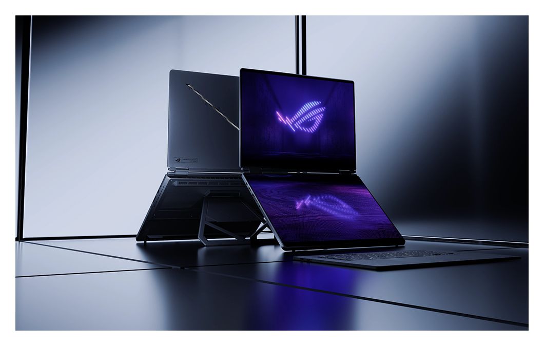 ROG Zephyrus Duo GX651AR-SR042W 2K Ultra HD Notebook 40,6 cm (16 Zoll) 2880 x 1800 Pixel 2 TB SSD Windows 11 Home Intel Core Ultra 9 max. 4,9 GHz  (Grau) 