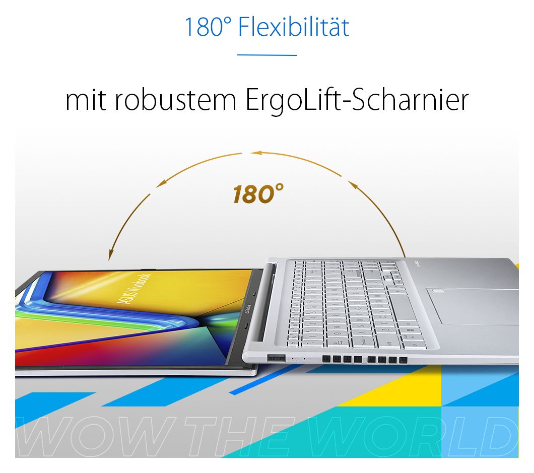 Vivobook 16 X1605VA-MB2306W WUXGA Notebook 40,6 cm (16 Zoll) 1920 x 1200 Pixel 16 GB Ram 1 TB SSD Windows 11 Home Intel Core 5 max. 5 GHz intern  (Silber) 