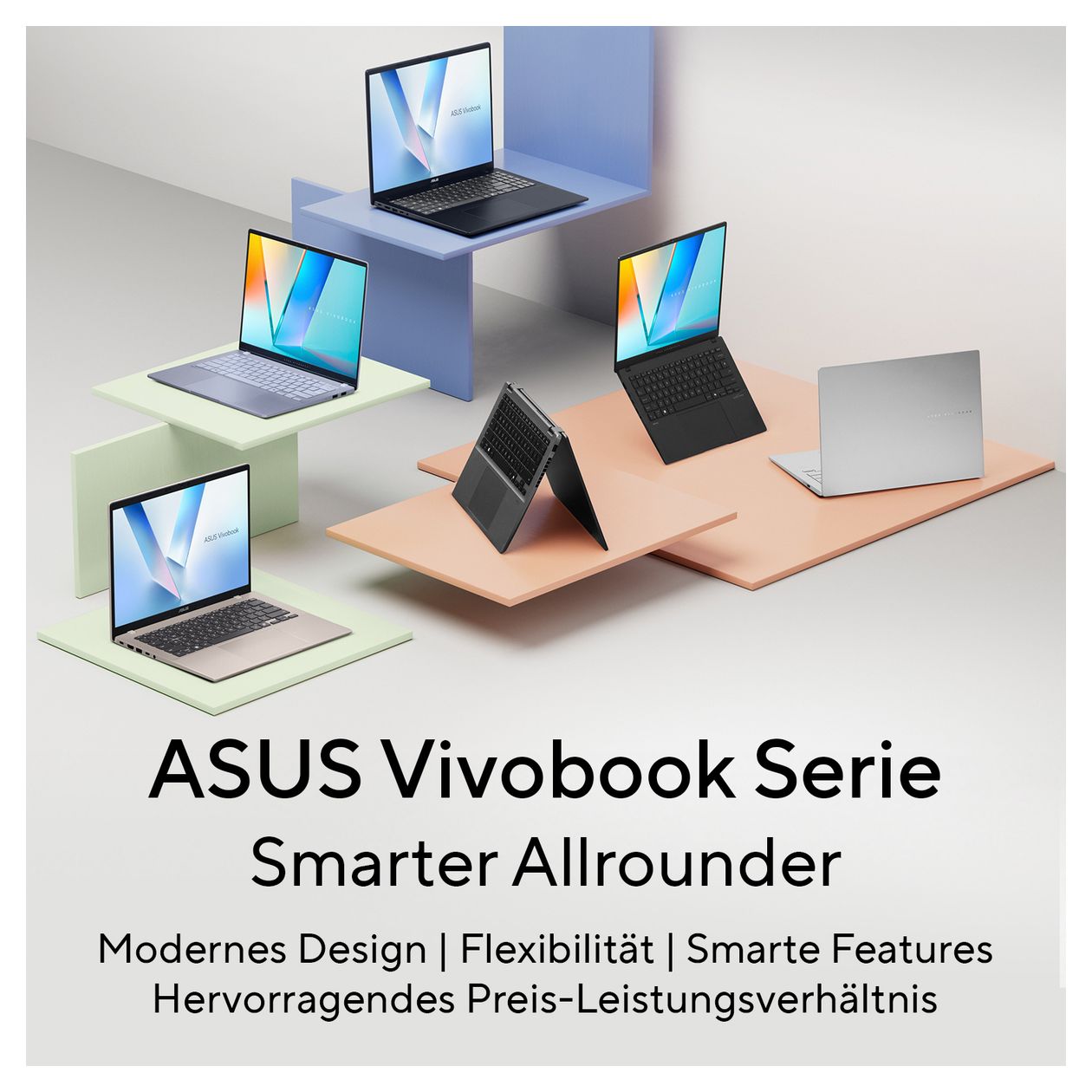 Vivobook S14 S5406SAL-SF312W WUXGA Notebook 35,6 cm (14 Zoll) 1920 x 1200 Pixel 16 GB Ram 512 GB SSD Windows 11 Home Intel Core Ultra 5 max. 4,5 GHz  (Silber) 