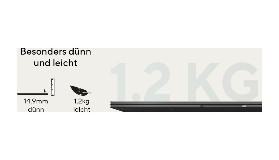 Zenbook UM3406KA-QD041W WUXGA Notebook 35,6 cm (14 Zoll) 1920 x 1200 Pixel 512 GB SSD Windows 11 Home AMD Ryzen 5 max. 4,8 GHz  (Schwarz) 